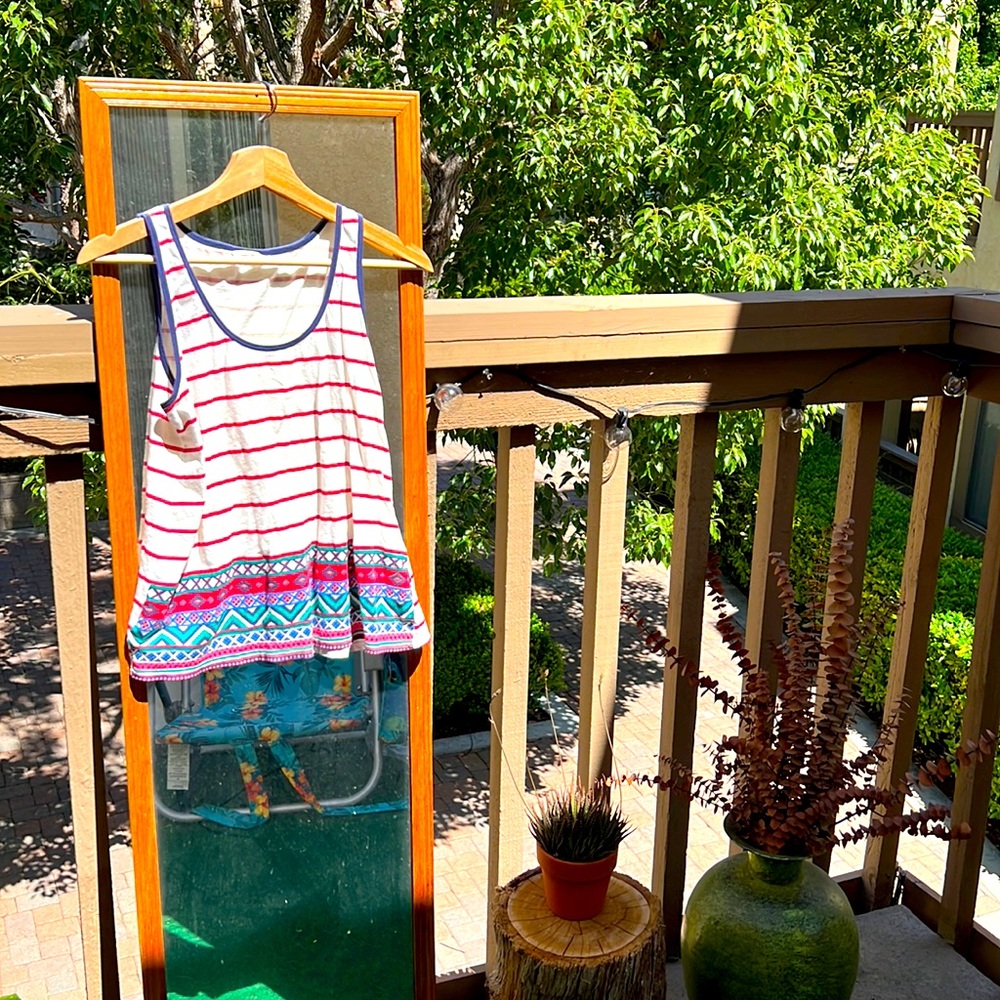 Patterned Tank Top ☀️Size S